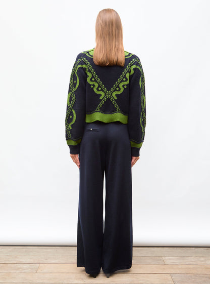 pull maille jacquard