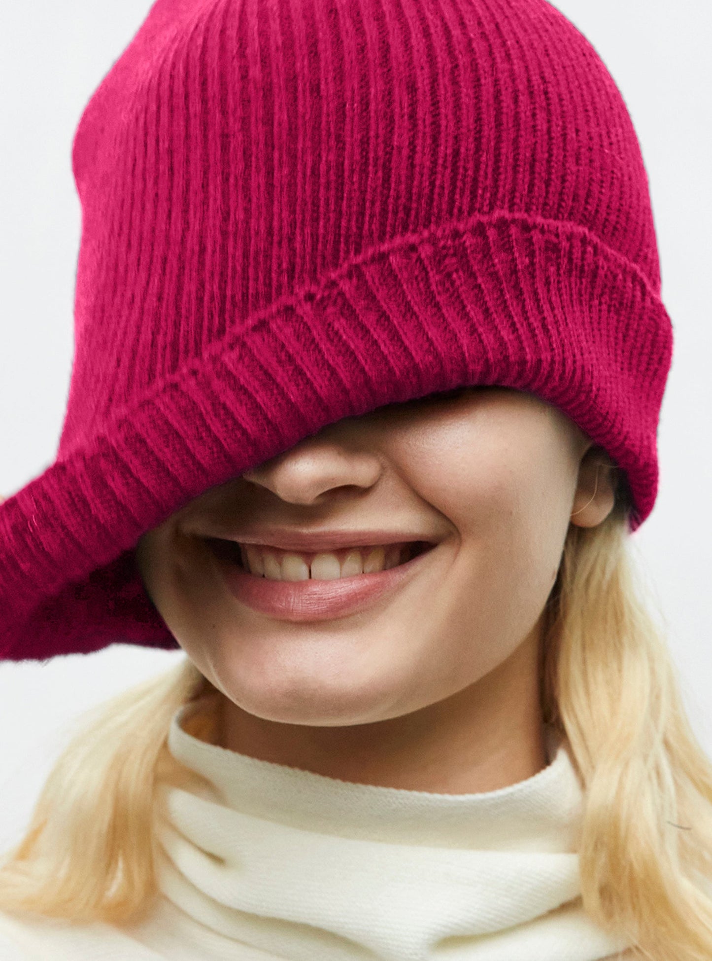 bonnet côtes festonnées en maille