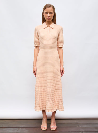 robe longue maille origami
