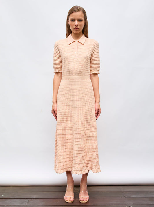 robe longue maille origami