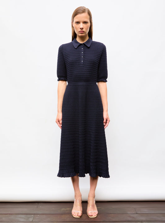 robe longue maille origami