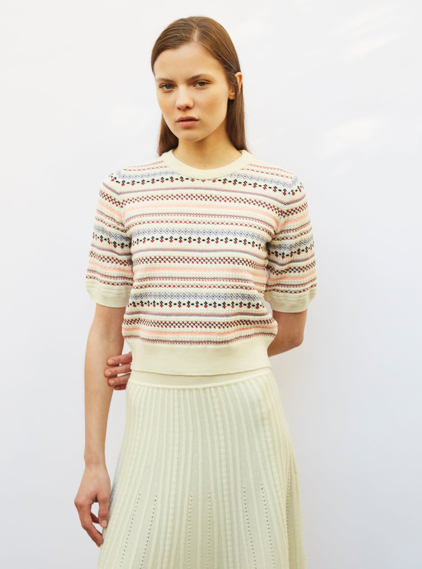 top maille jacquard fair isle