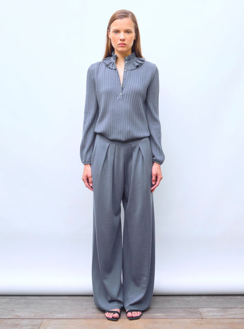 pantalon fluide maille fine jersey