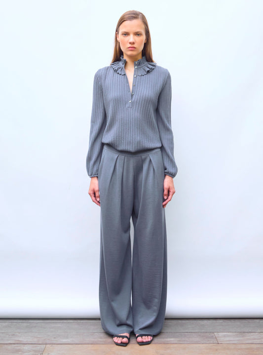 pantalon fluide maille fine jersey