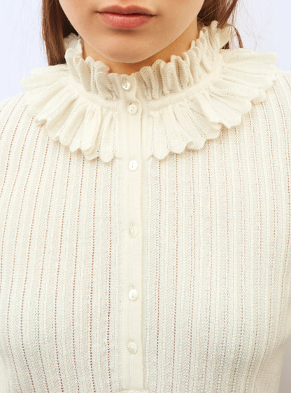 blouse maille mini-chevrons