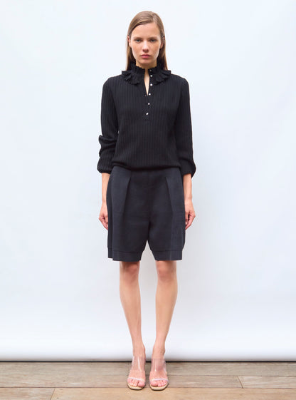 blouse maille mini-chevrons