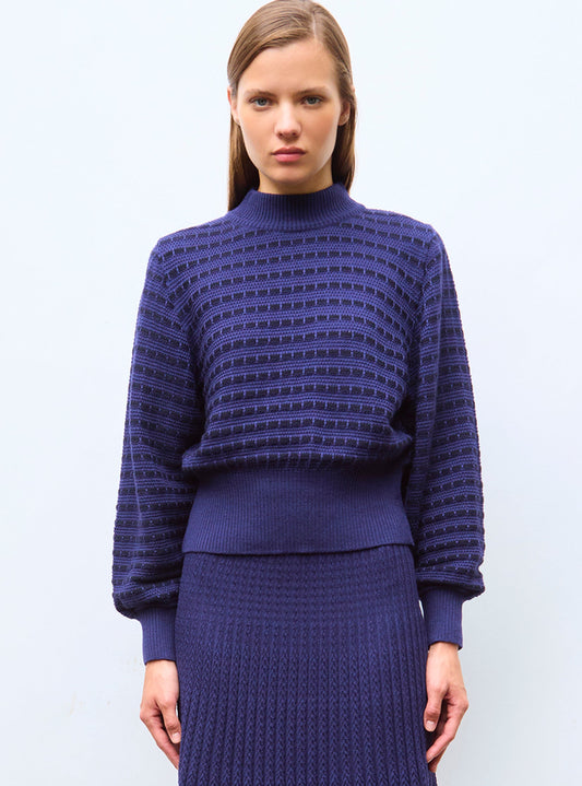 pull maille manches blousantes