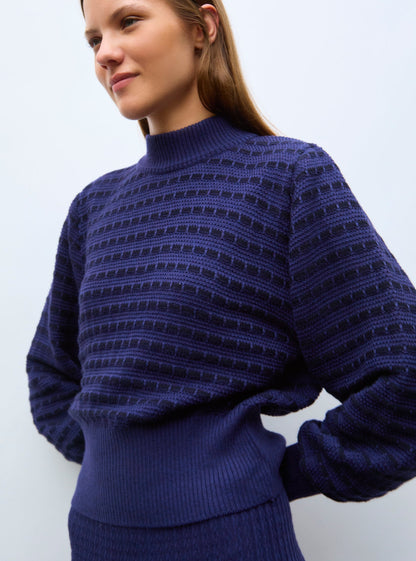 pull maille manches blousantes