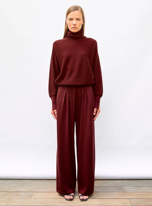 pantalon fluide maille fine jersey