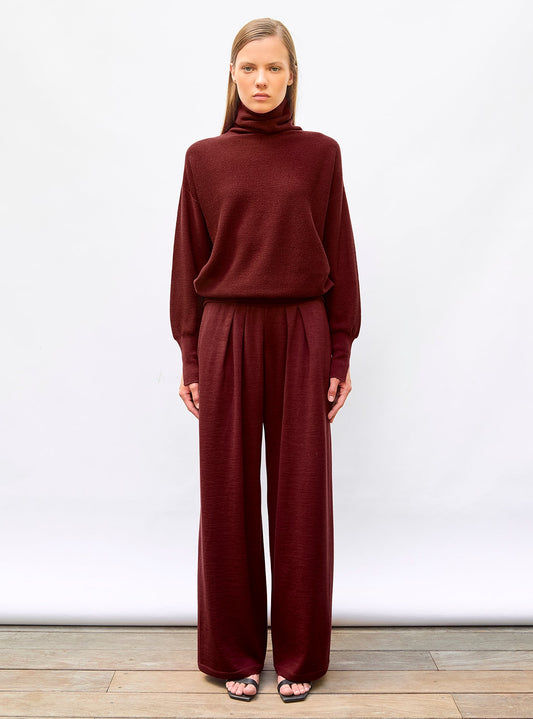 pantalon fluide maille fine jersey