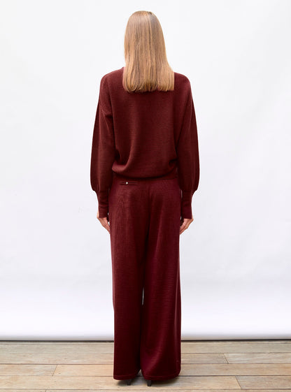 pantalon fluide maille fine jersey