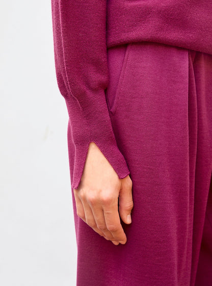 pantalon fluide maille fine jersey