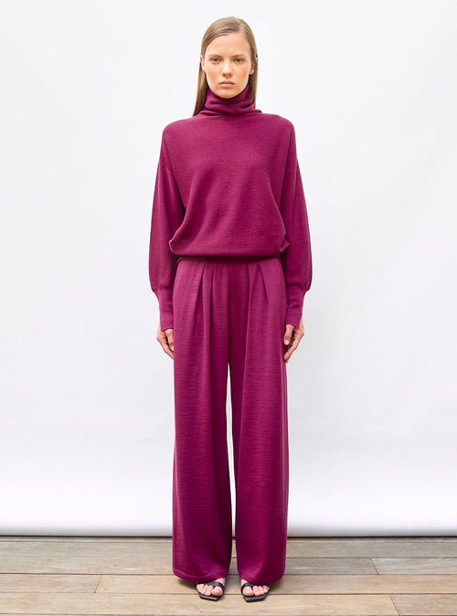 pantalon fluide maille fine jersey