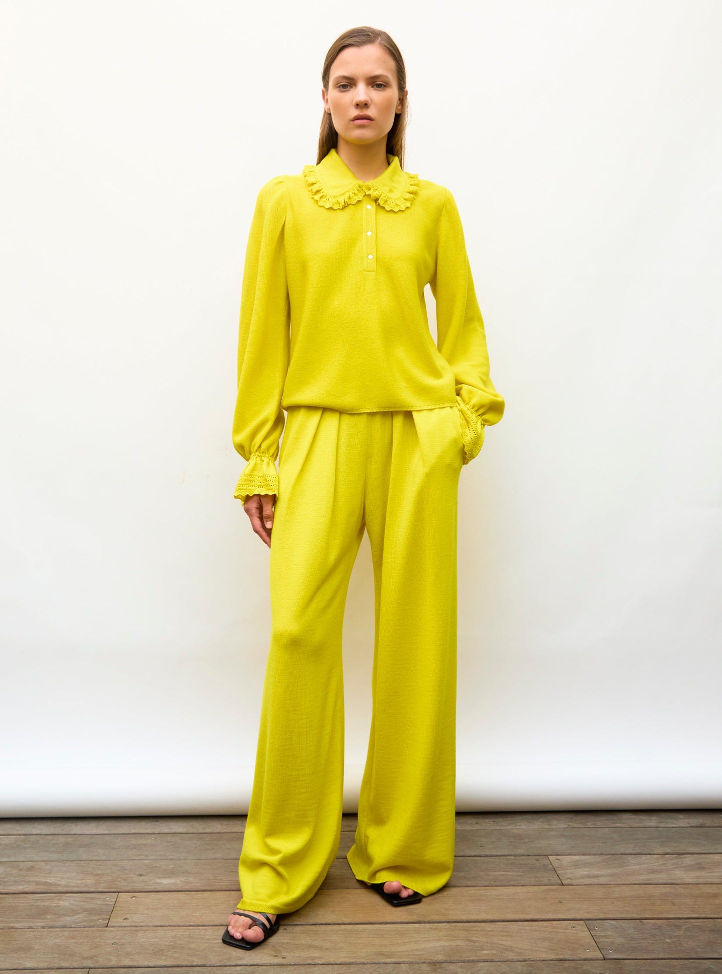 pantalon fluide maille fine jersey