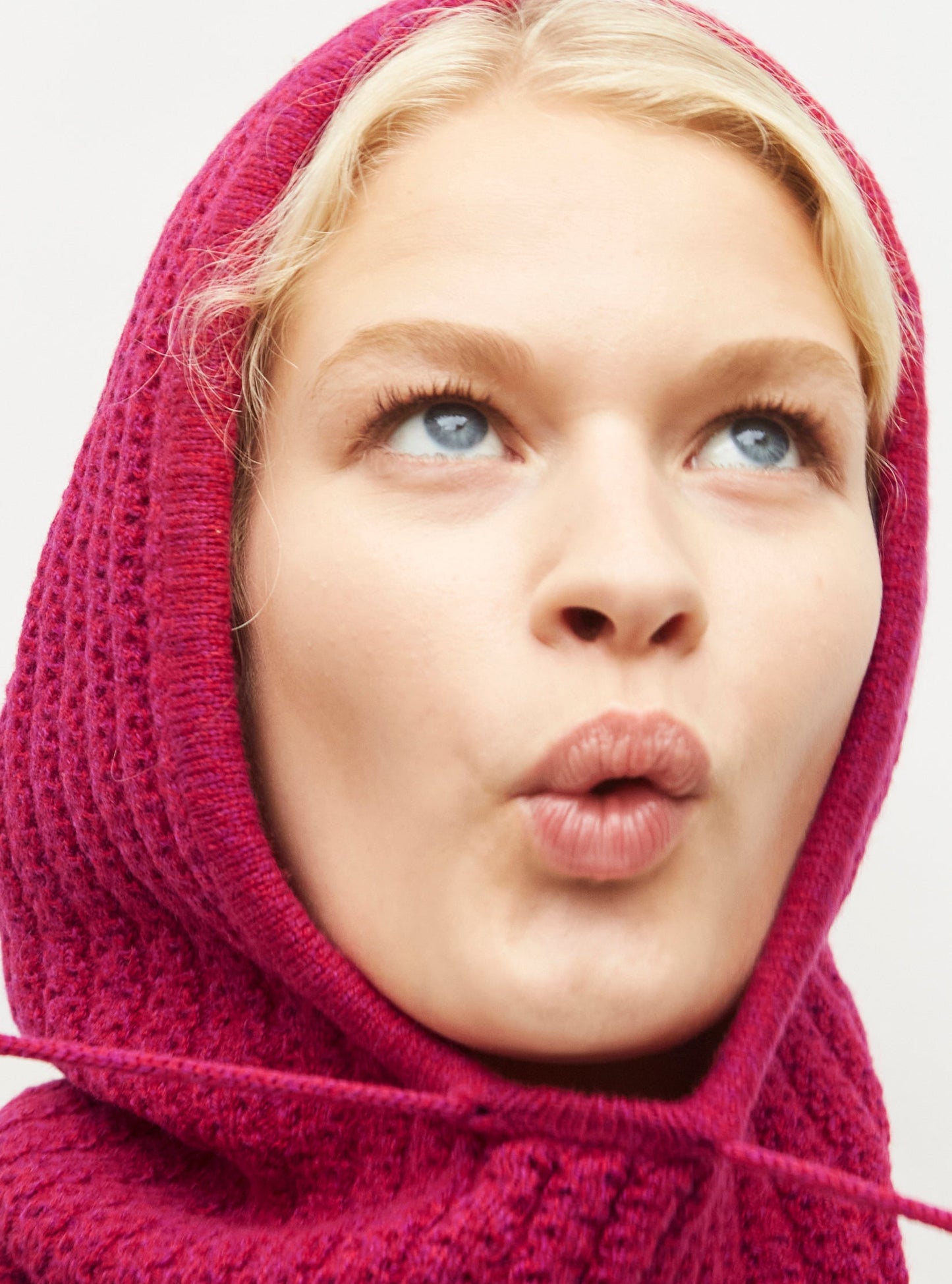 cagoule en maille torsadée