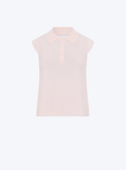 top maille petit col point de riz