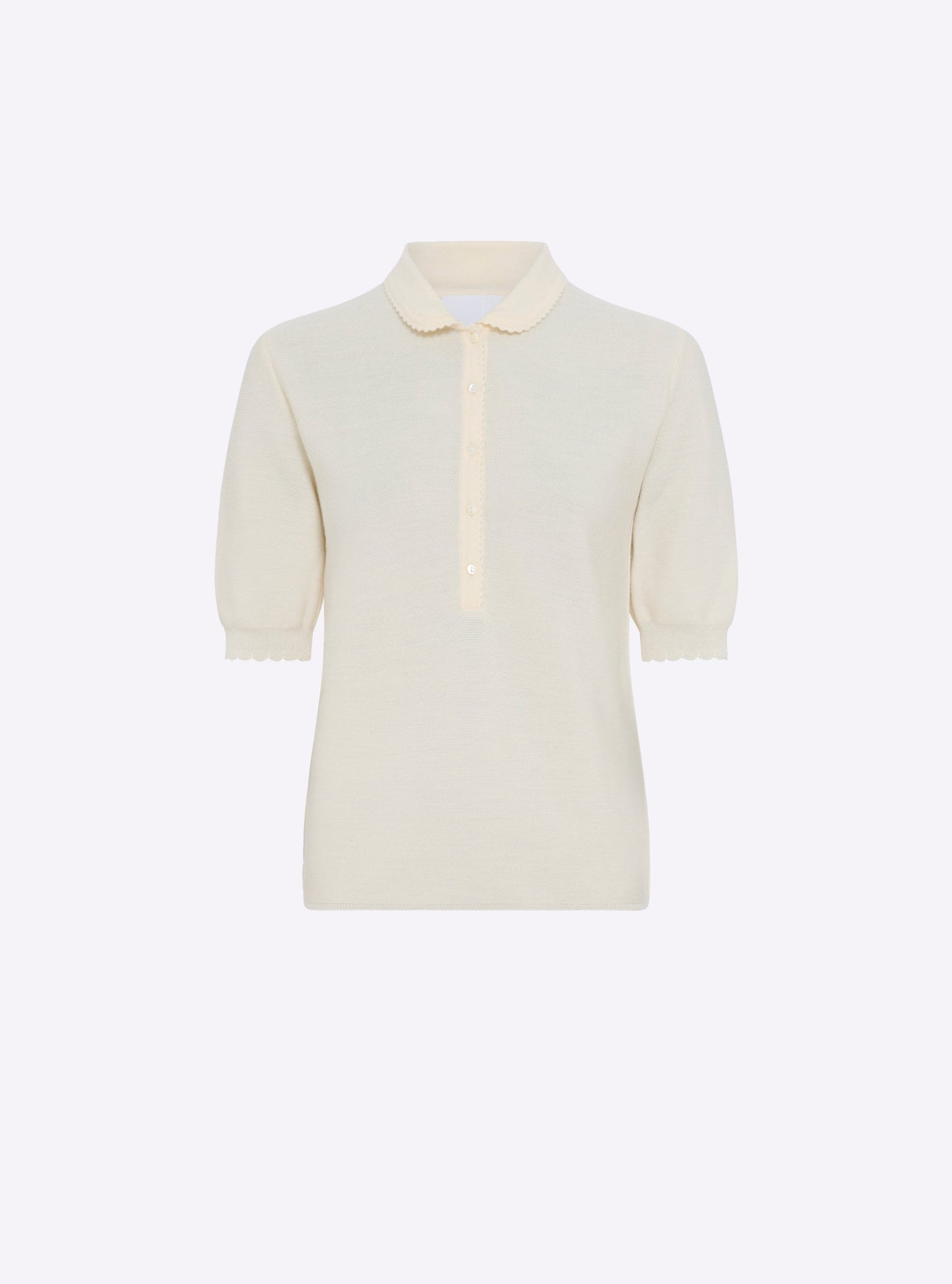 polo maille point mousse