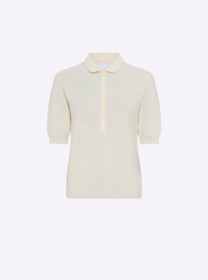 polo maille point mousse