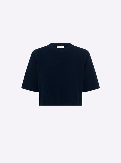 top fin maille ondulée