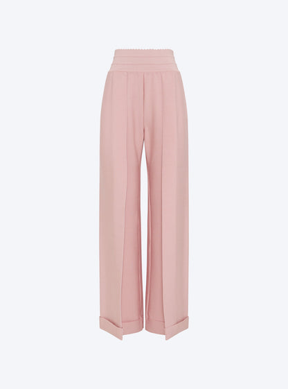 pantalon taille haute maille couture