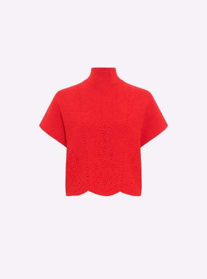 top maille broderie anglaise