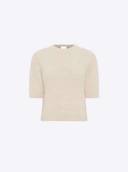 top manches coudes maille duveteuse