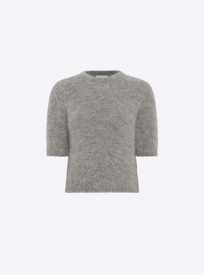 top manches coudes maille duveteuse