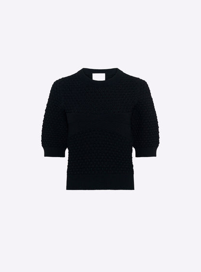 top manches coudes maille capitonnée