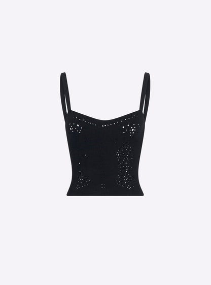 brassière maille broderie anglaise