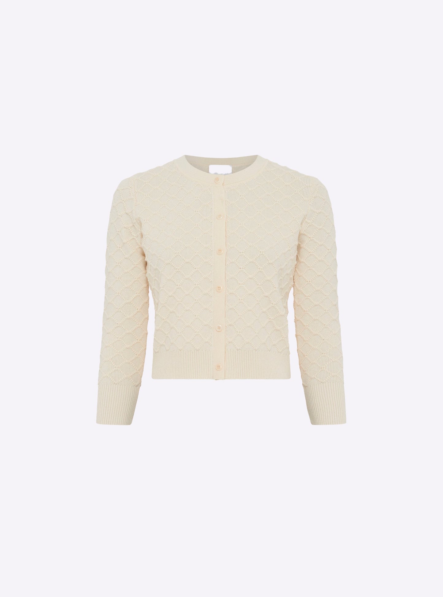 cardigan maille boutis