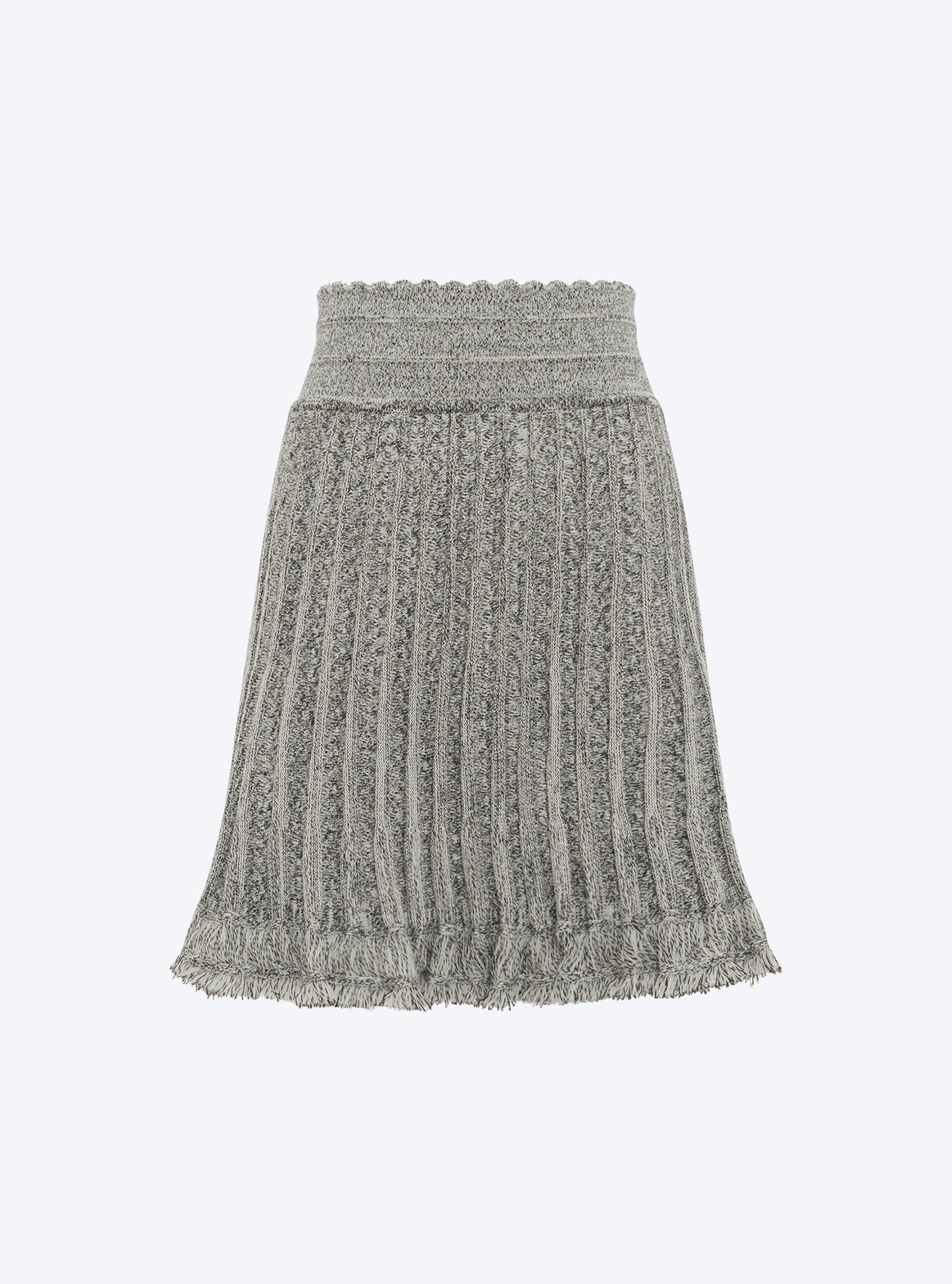 jupe courte maille chevron