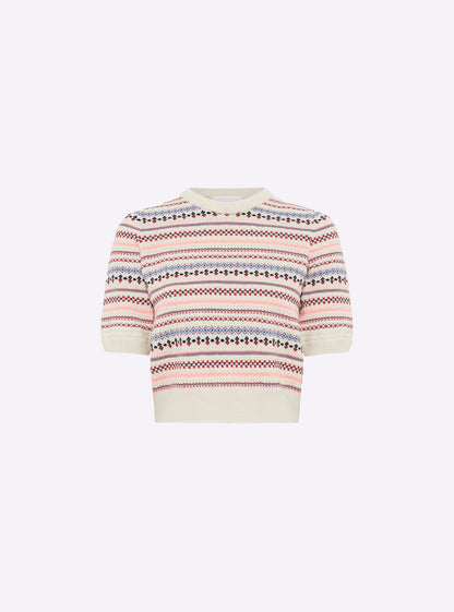 top maille jacquard fair isle