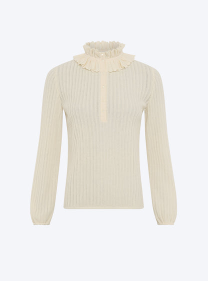 blouse maille mini-chevrons