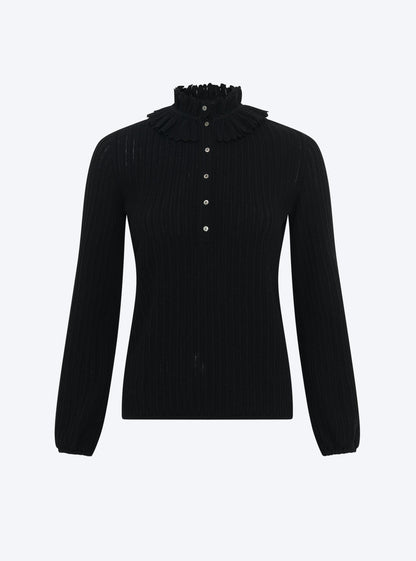 blouse maille mini-chevrons