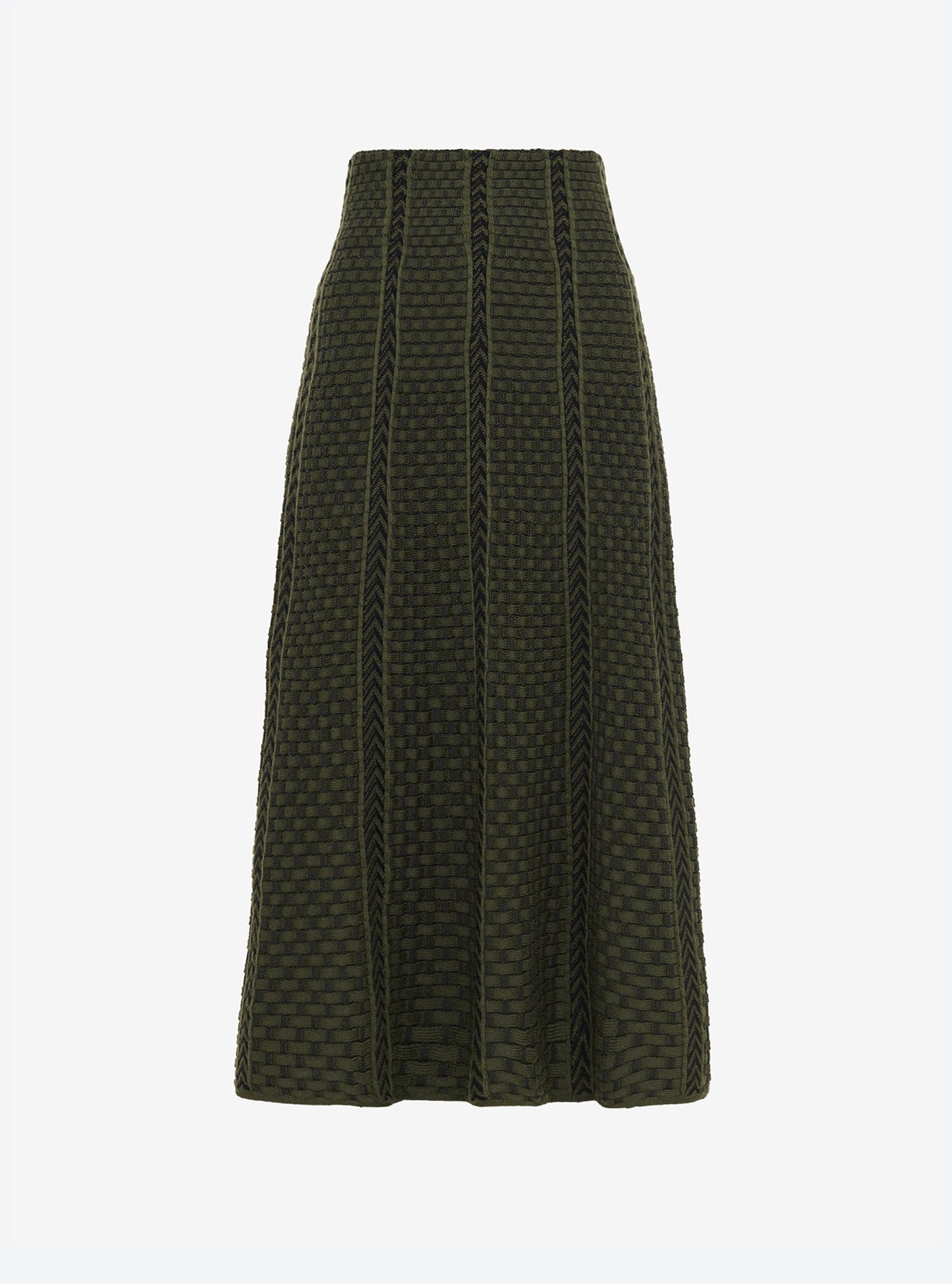 jupe en maille panier tressé