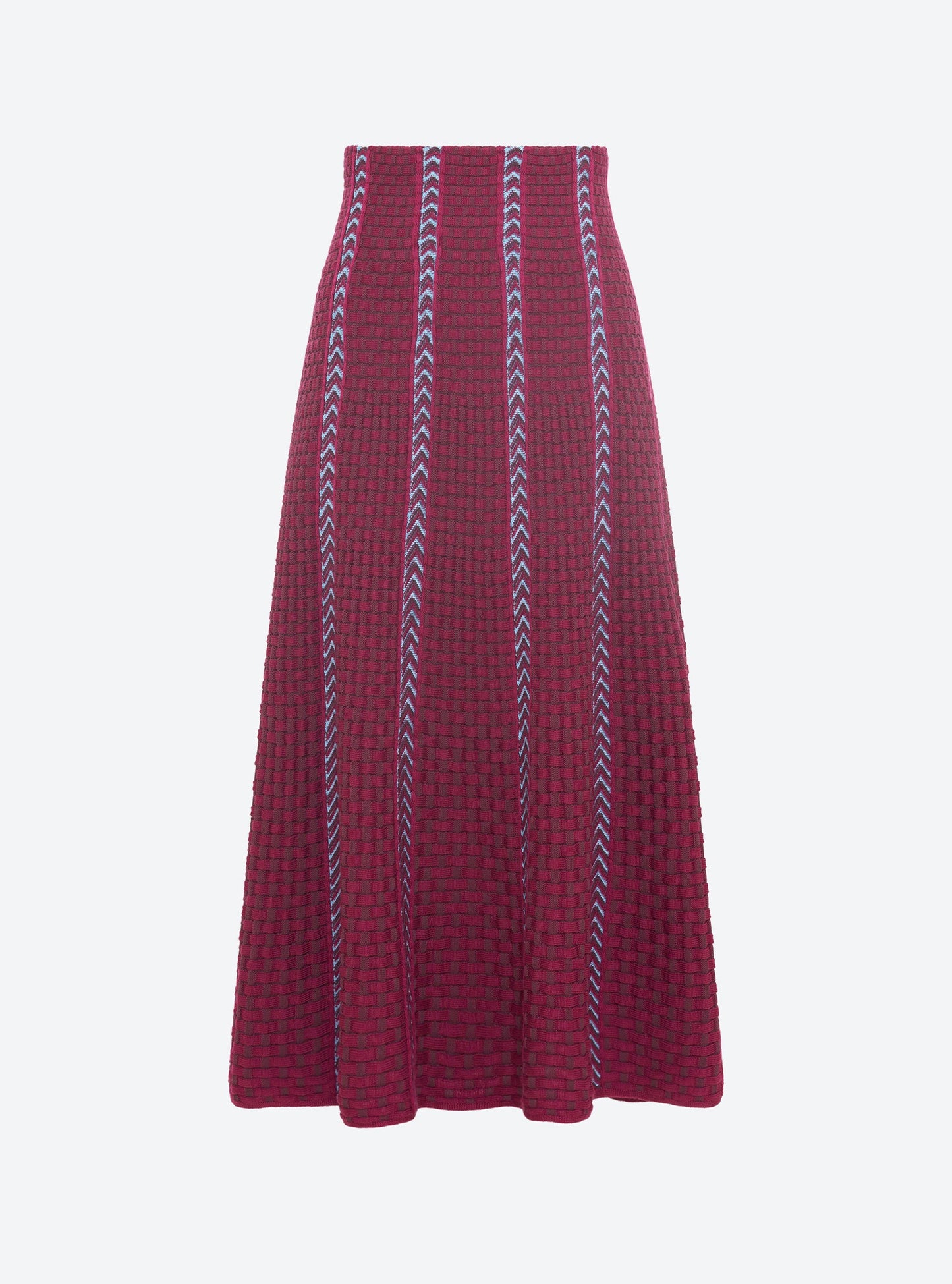 jupe en maille panier tressé