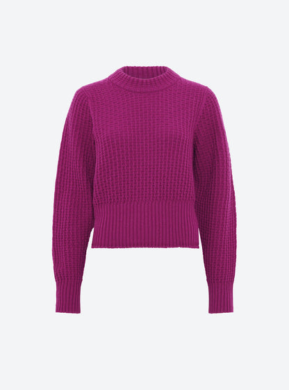 pull fin maille gaufrée