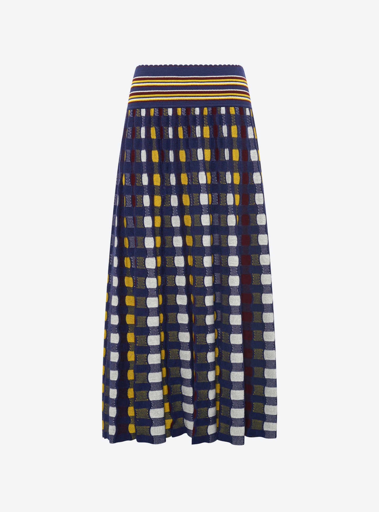 jupe délicate maille ondulée