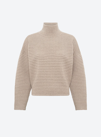 pull maille résille de laine
