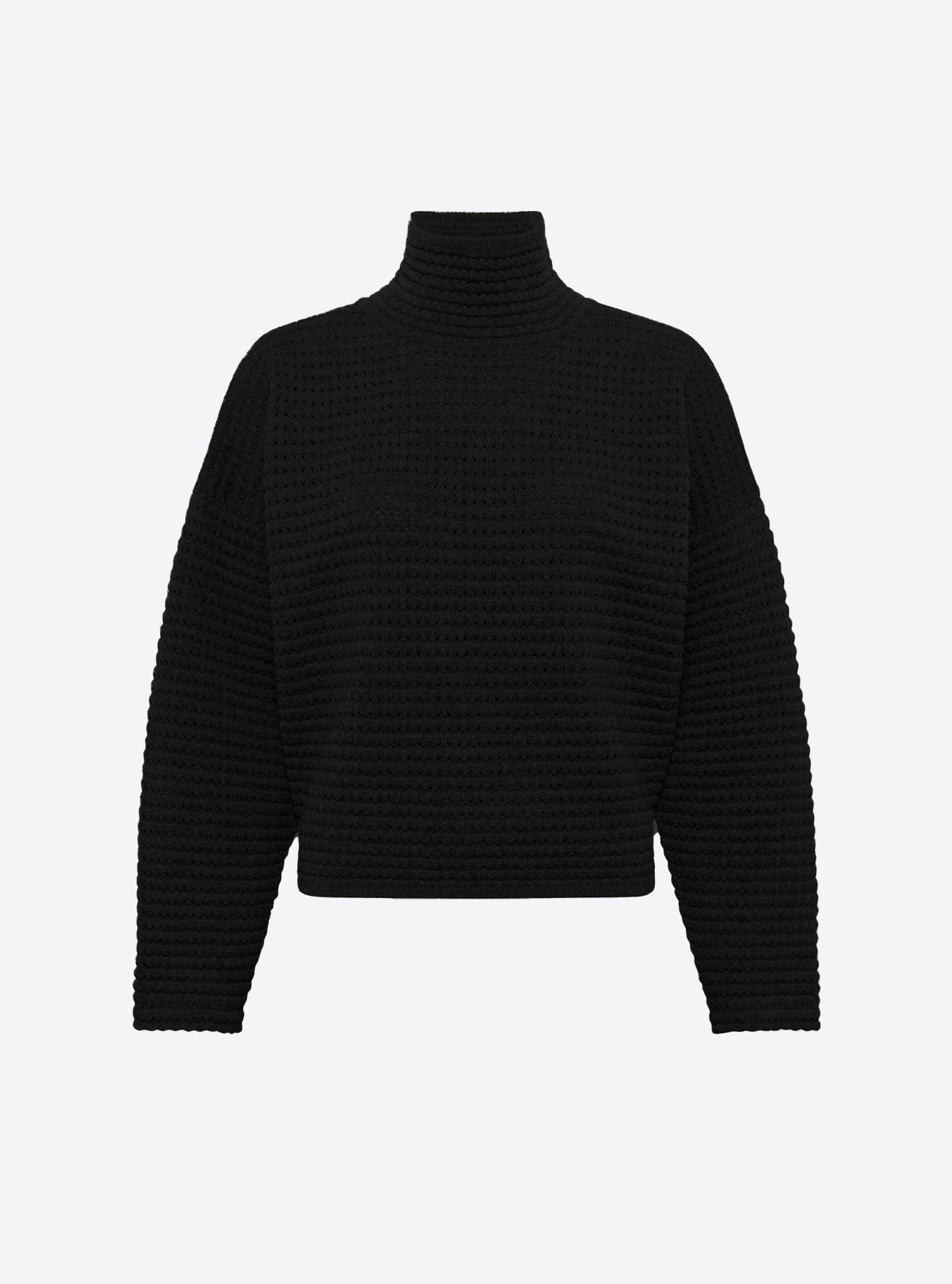 pull maille résille de laine