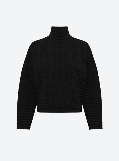 pull maille résille de laine