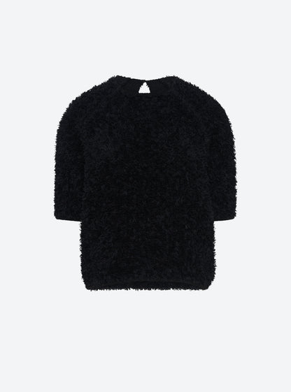 top plumetis manches coudes