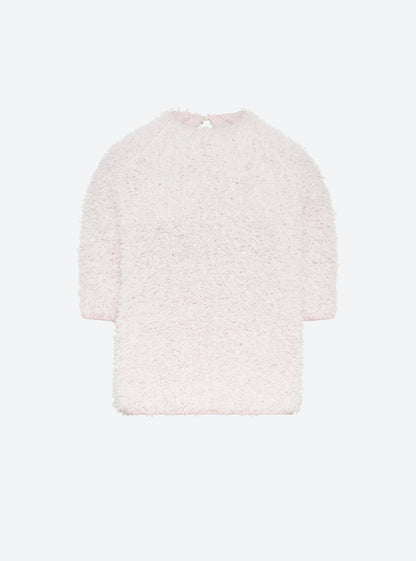 top plumetis manches coudes