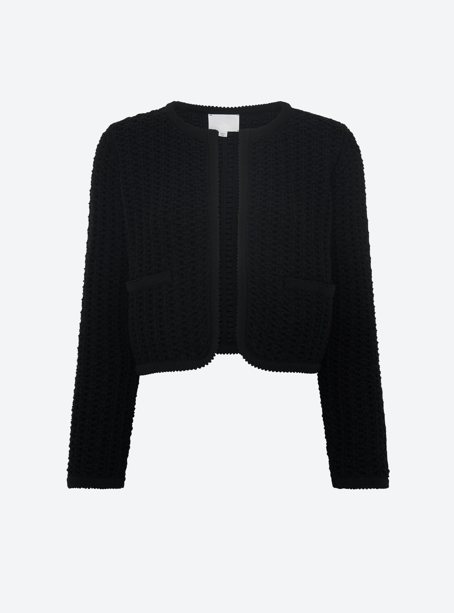 veste courte maille tweedée