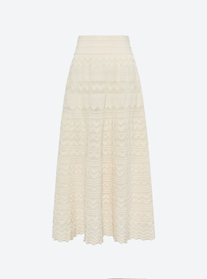 jupe longue maille croquet