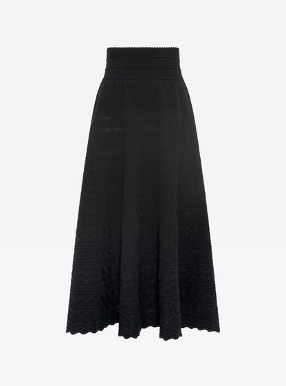 jupe longue maille croquet
