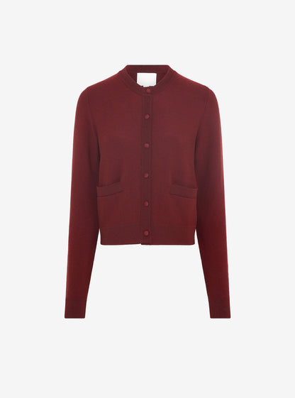 cardigan maille point mousse