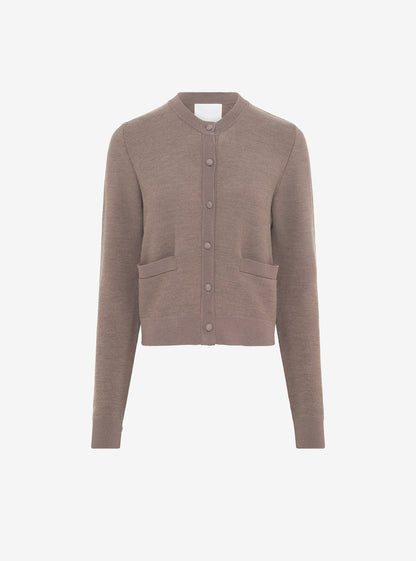 cardigan maille point mousse