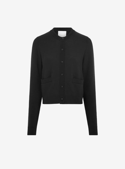 cardigan maille point mousse