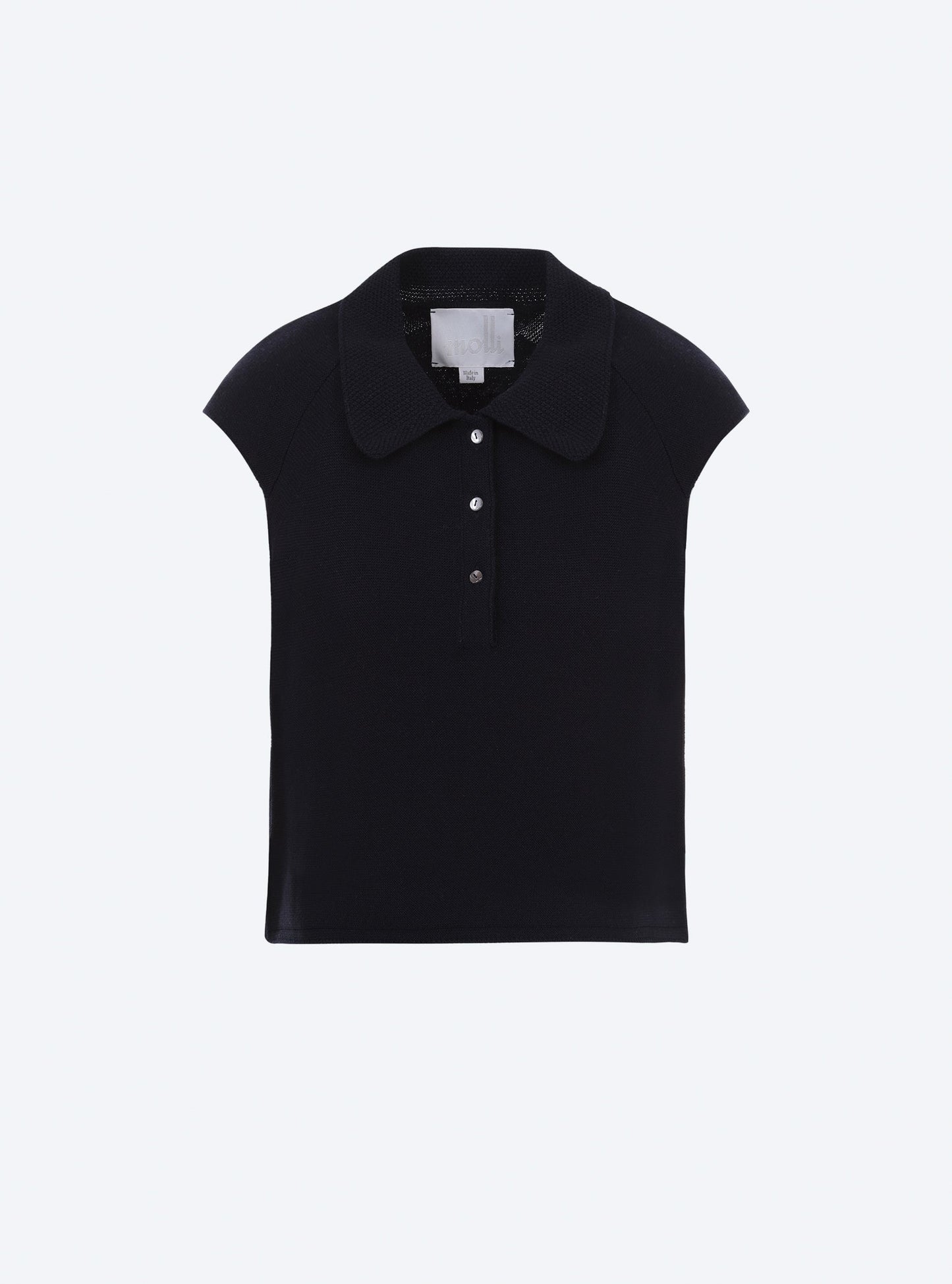 top maille petit col point de riz